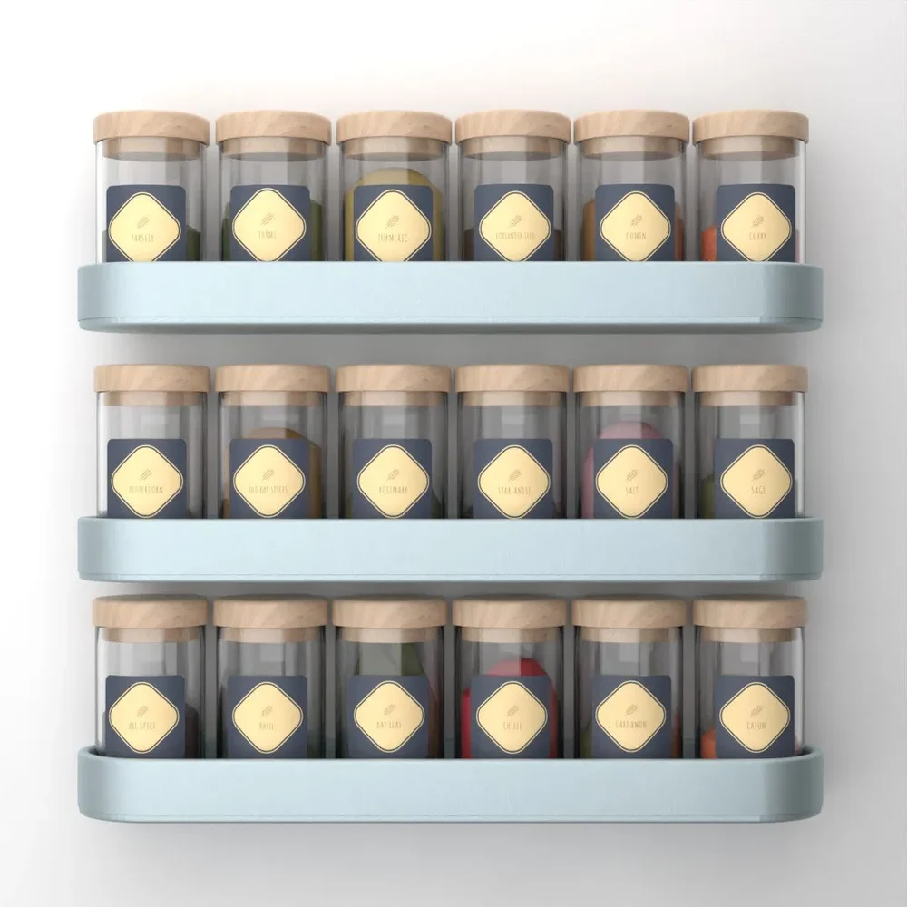 Wall Spice Racks In Bottle