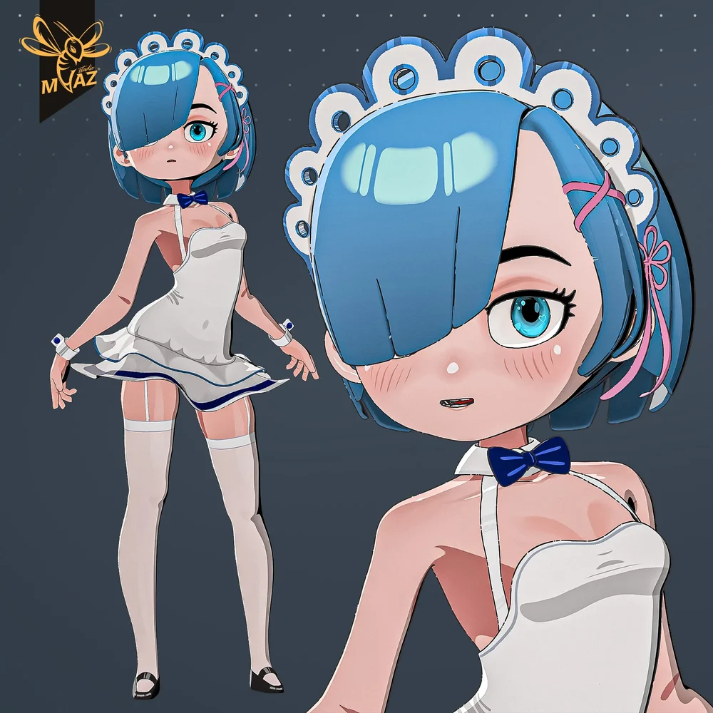 Rem - Rezero Anime Style