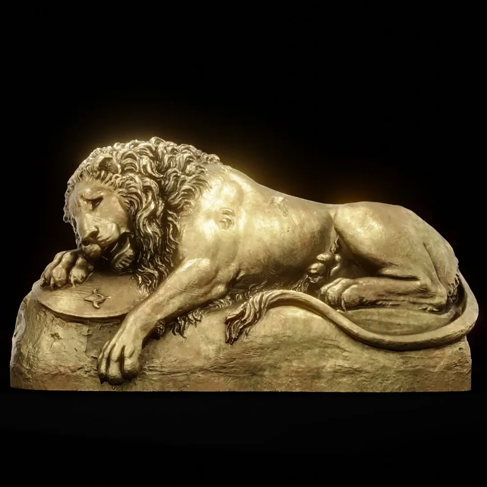 Brass Lucerne Lion
