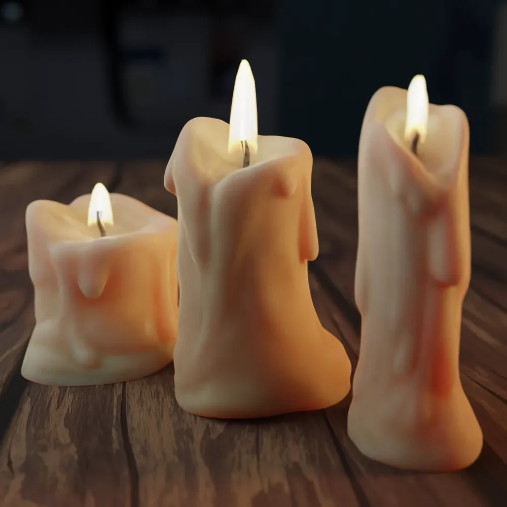 Old Melted Candles