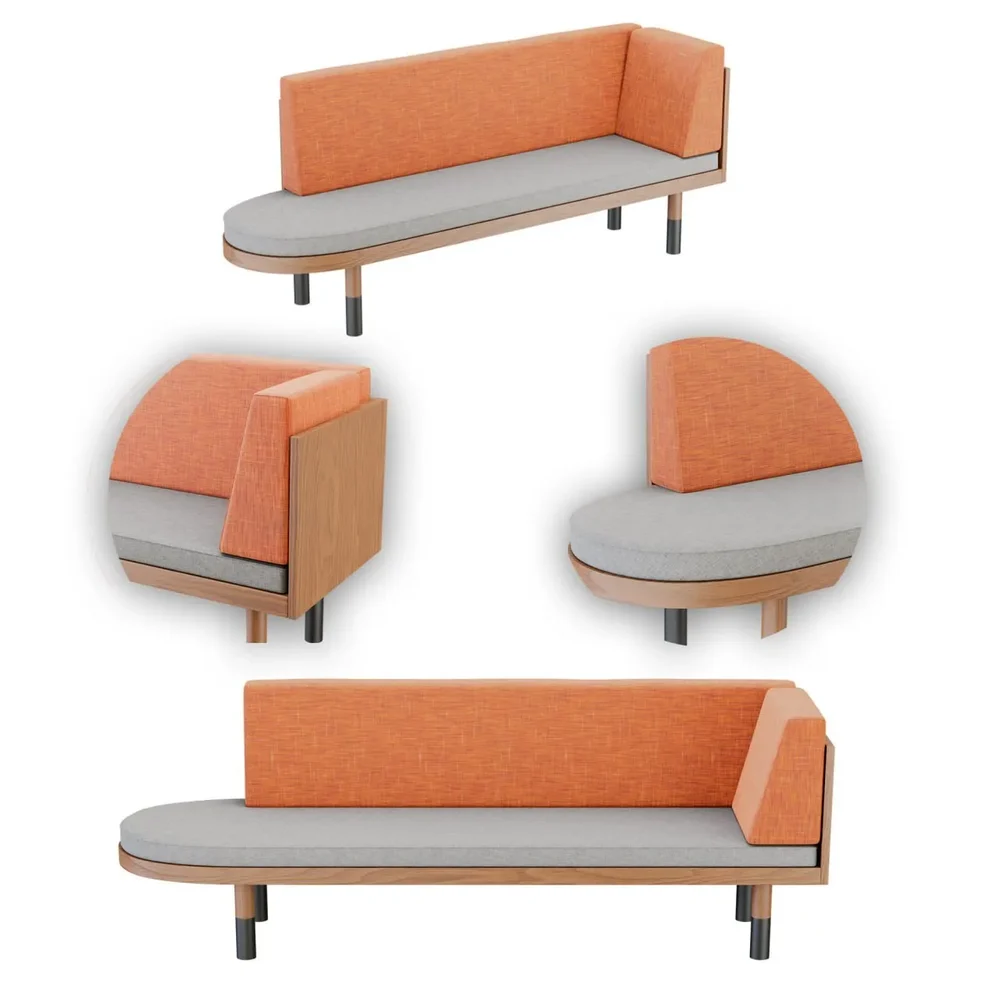 Mid Corner Sofa Chaise Lounges