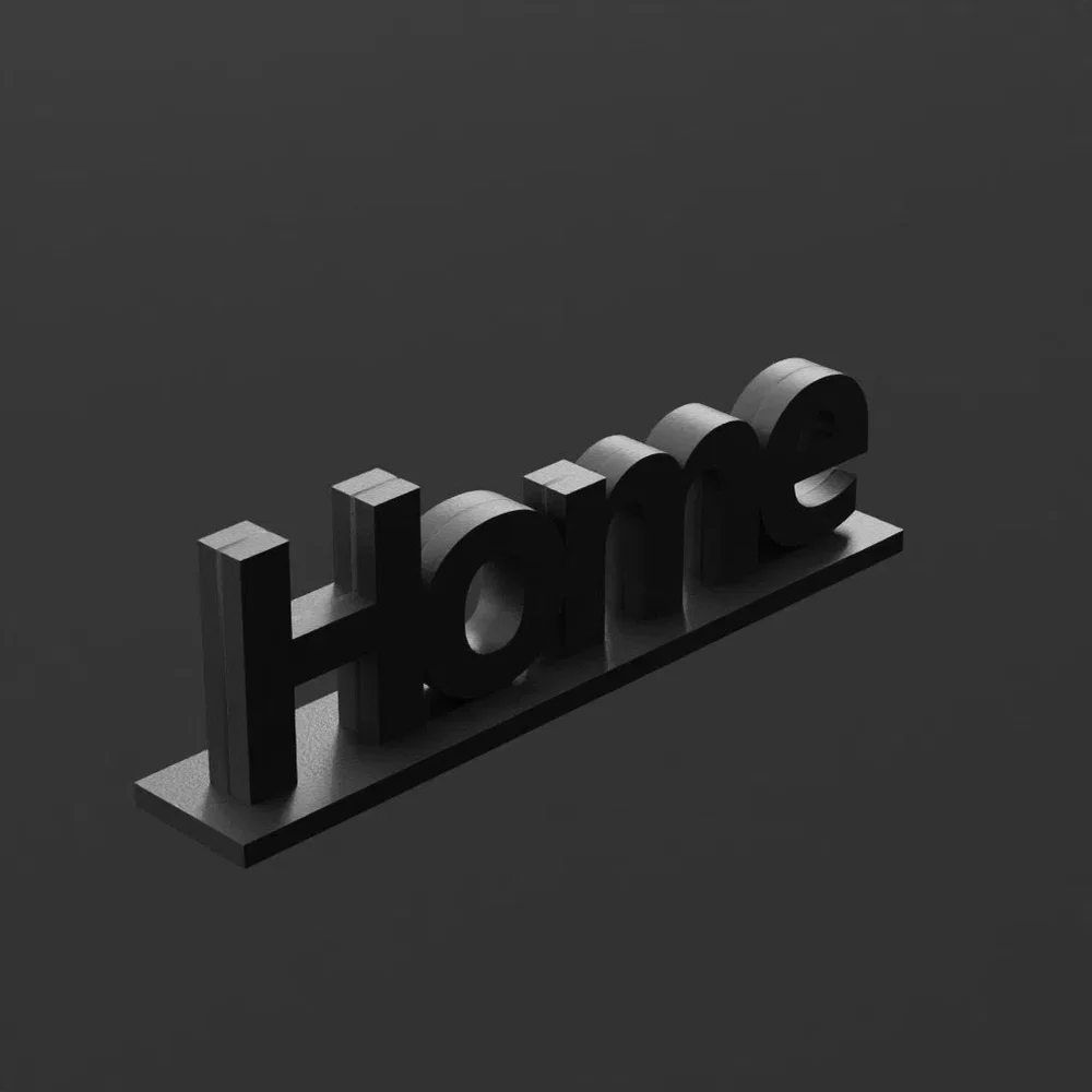 Home Sign Black