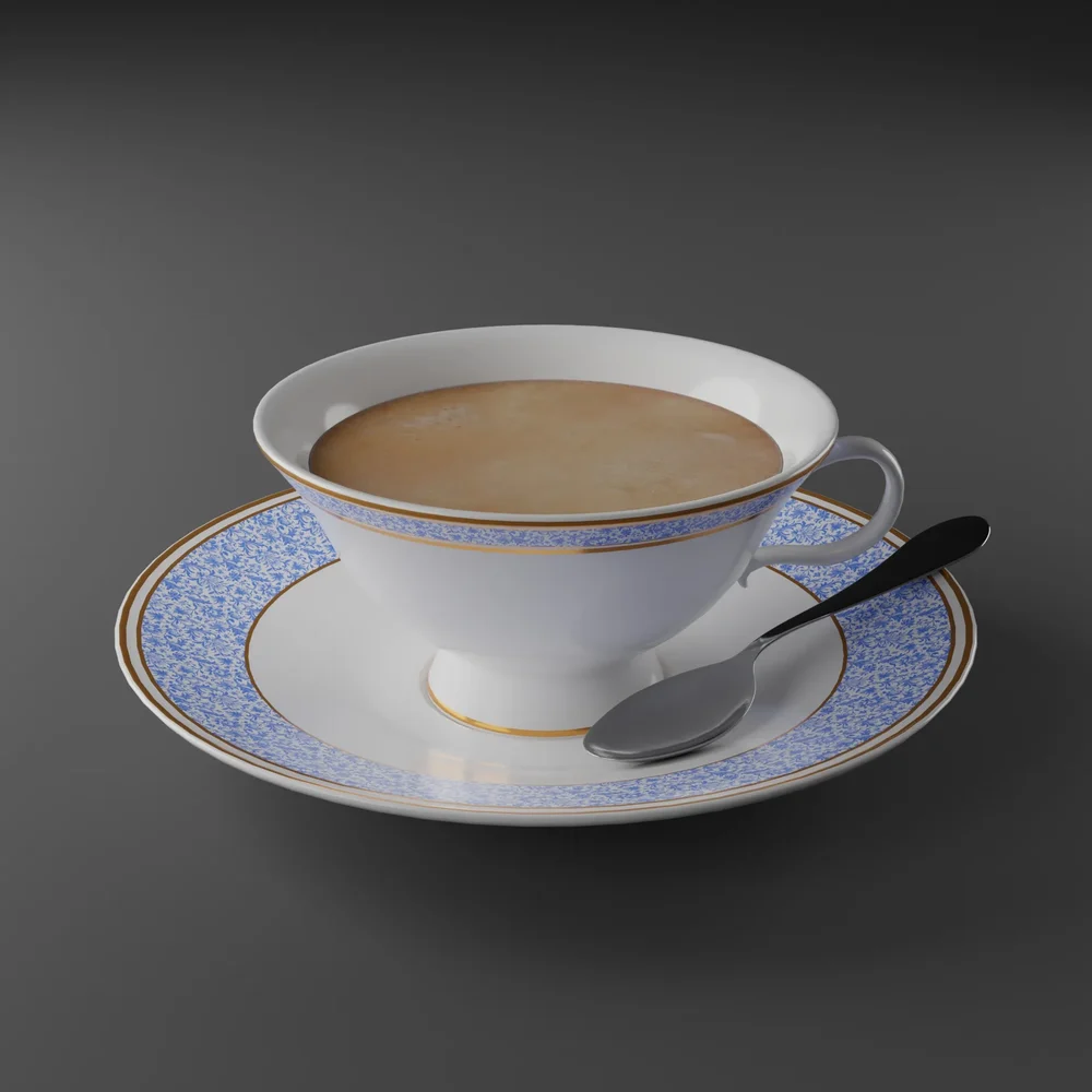 Elegant Teacup And Saucer