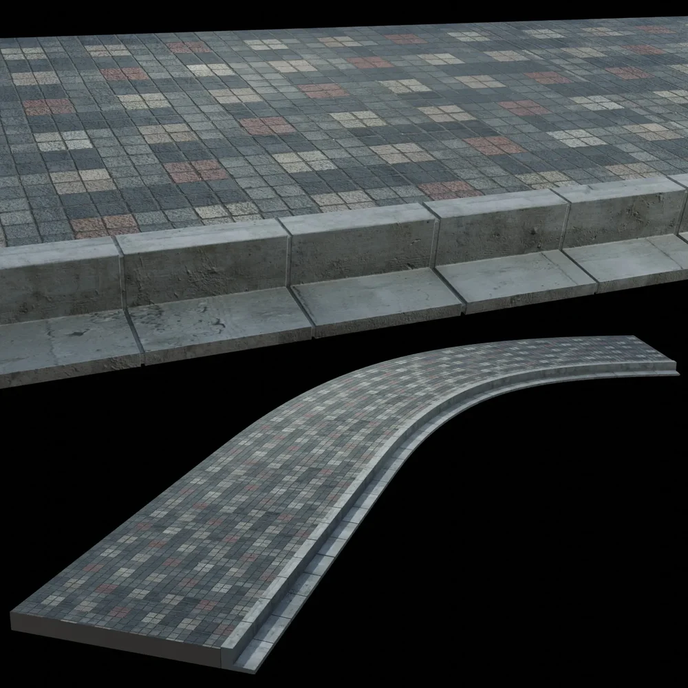 Realistic Shapeable Street Floor