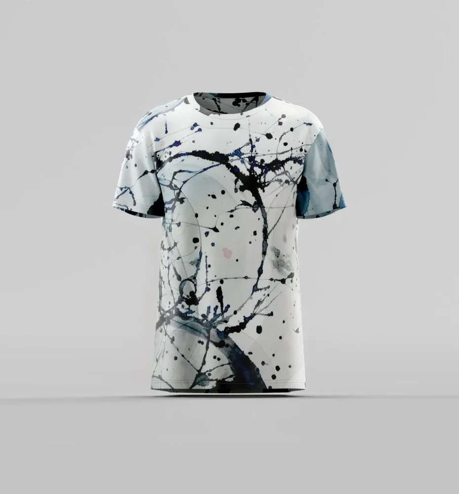 Ink Splatter Artistic T-Shirt