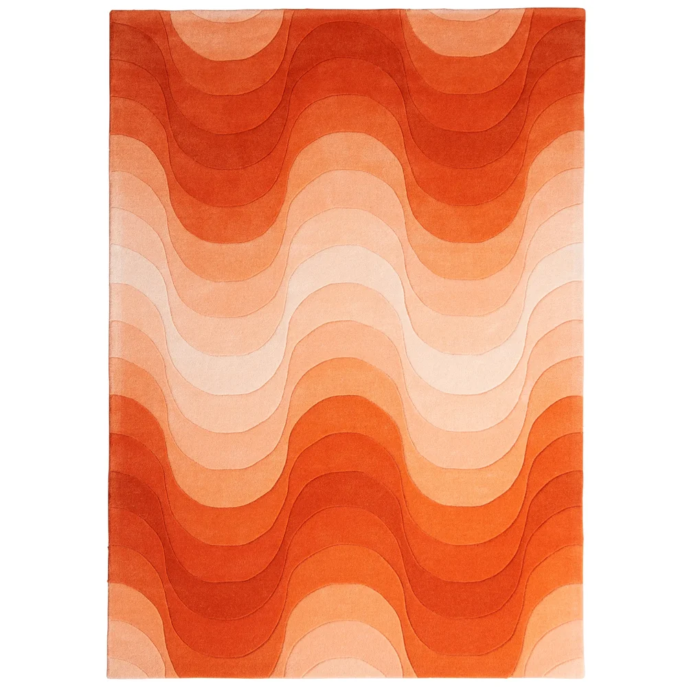 Wave Orange Rug