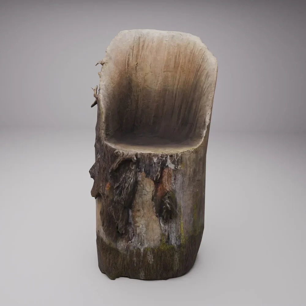 Chair From Tree Stump