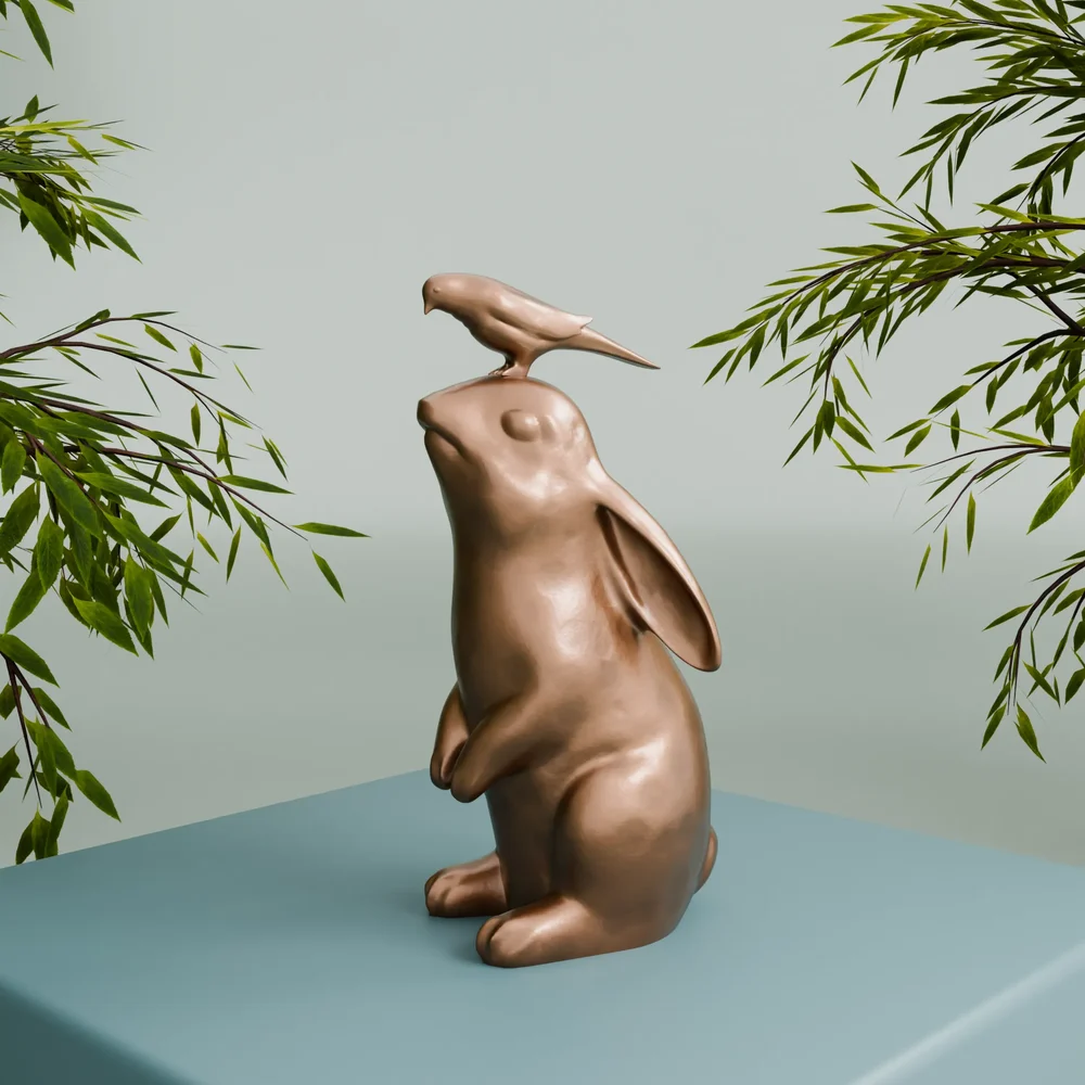 Bunny And Sparrow Decoration Set