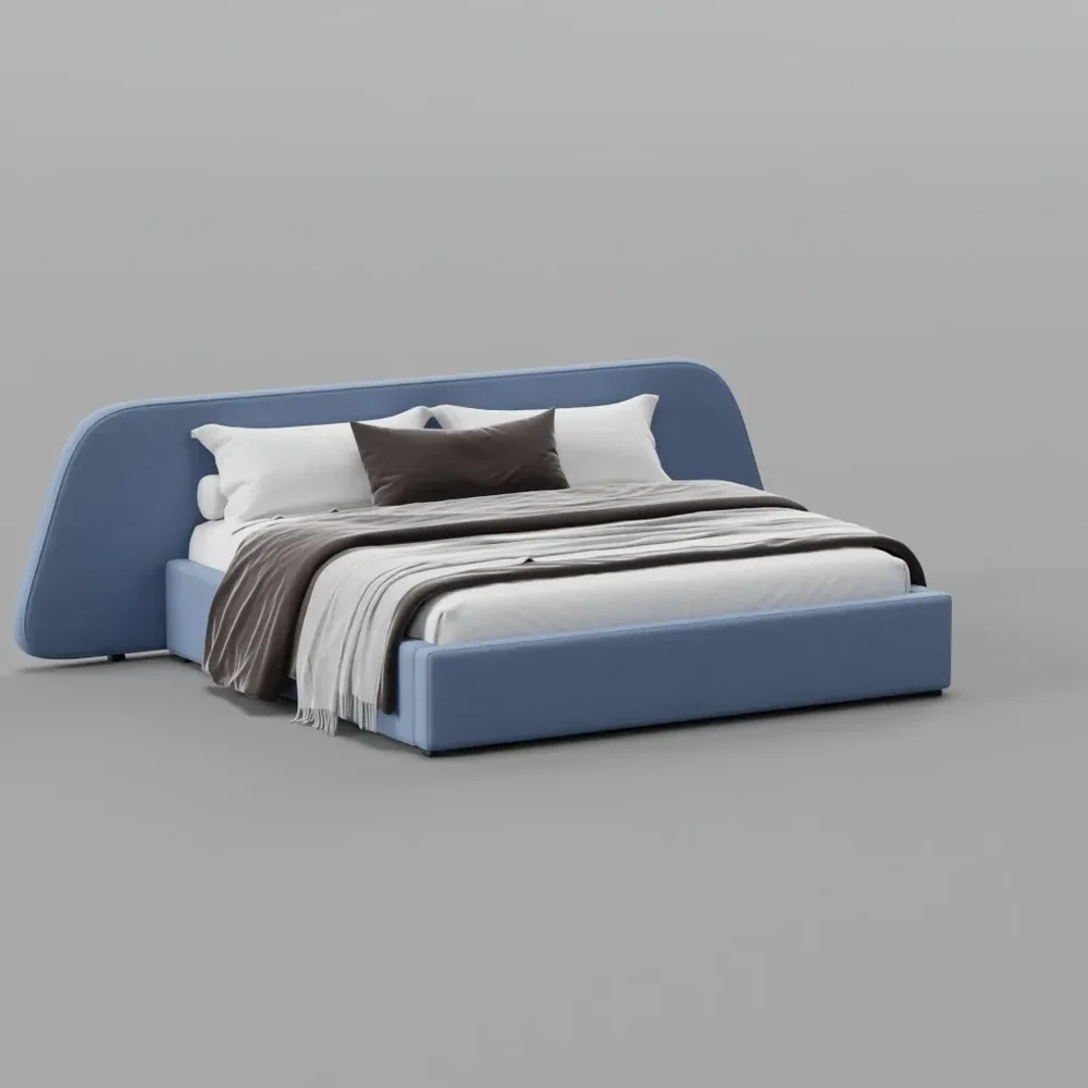 Blue Curve Bed