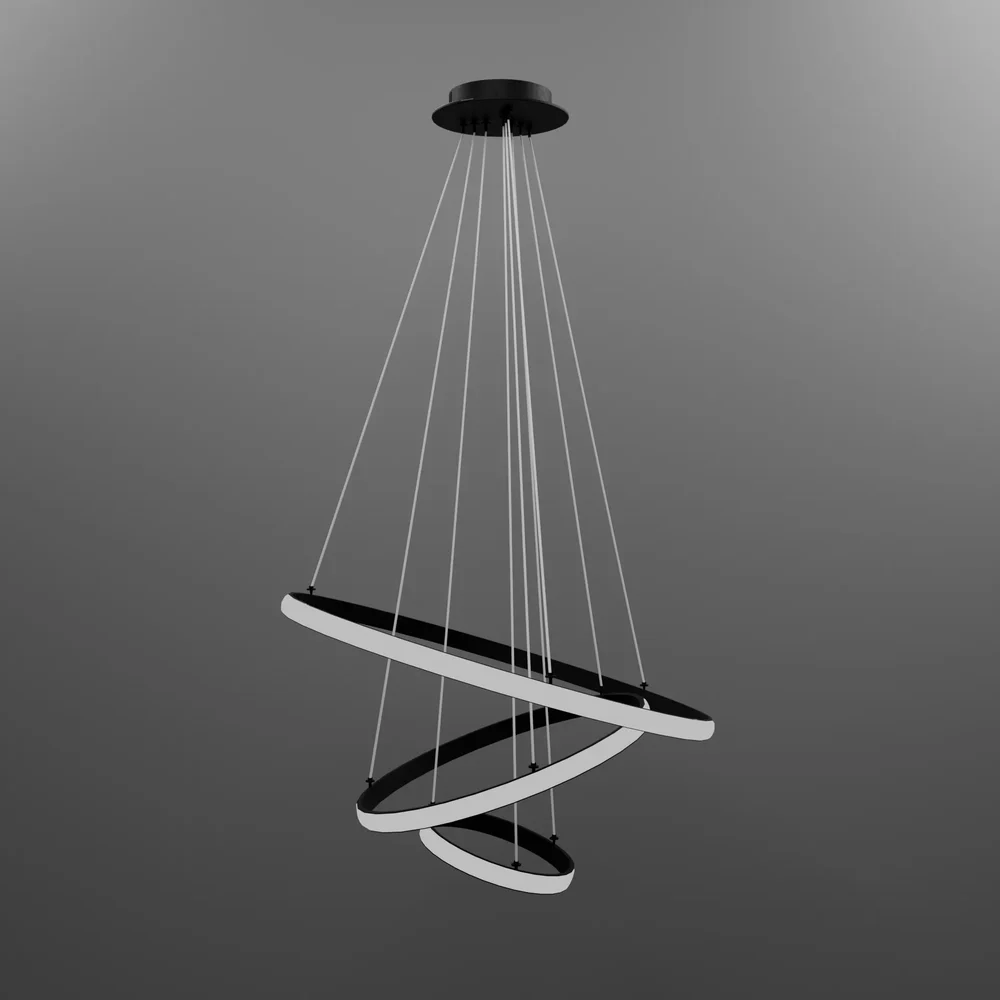Dado 3 - Light Led Tiered Chandelier