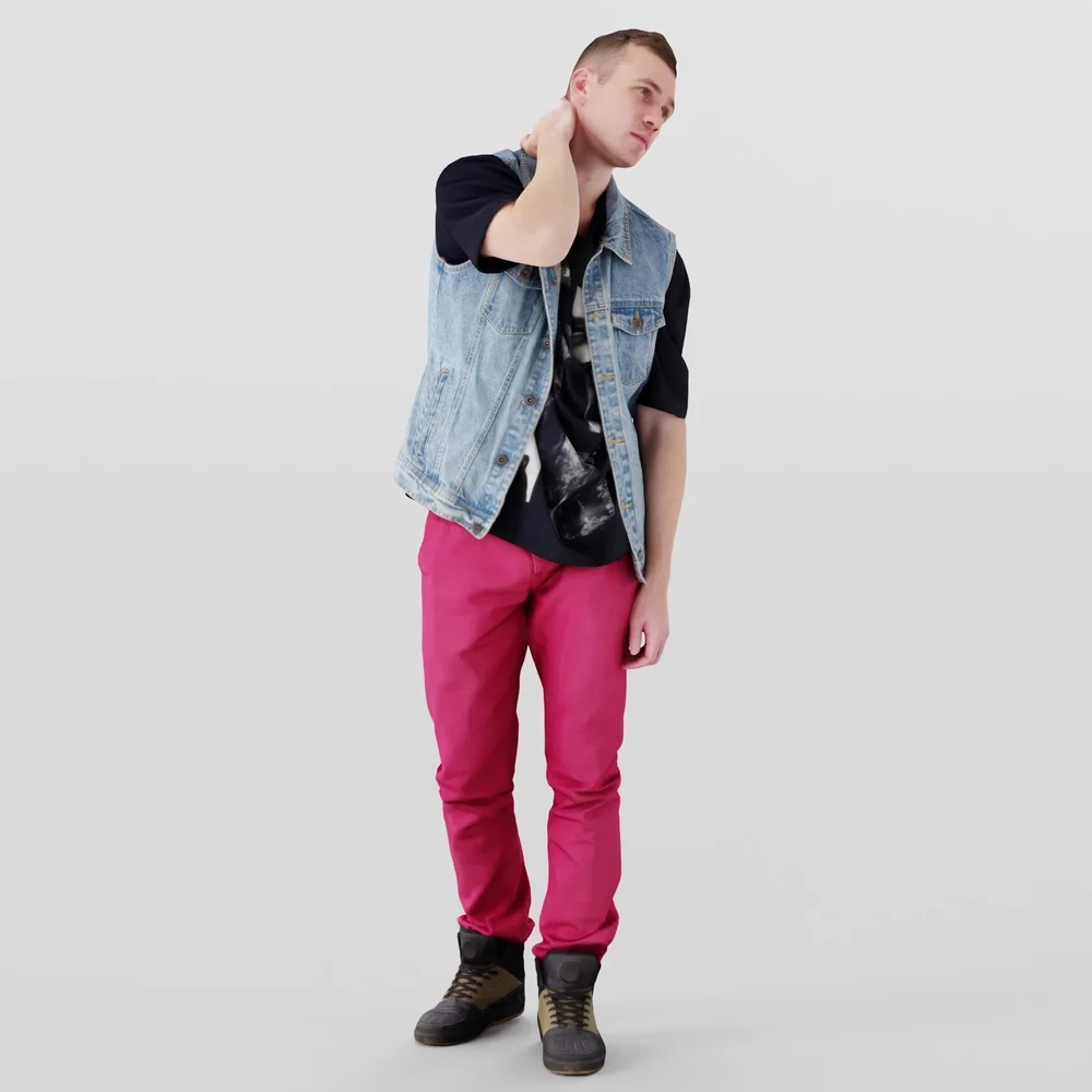 Exhausted Urban People In Denim