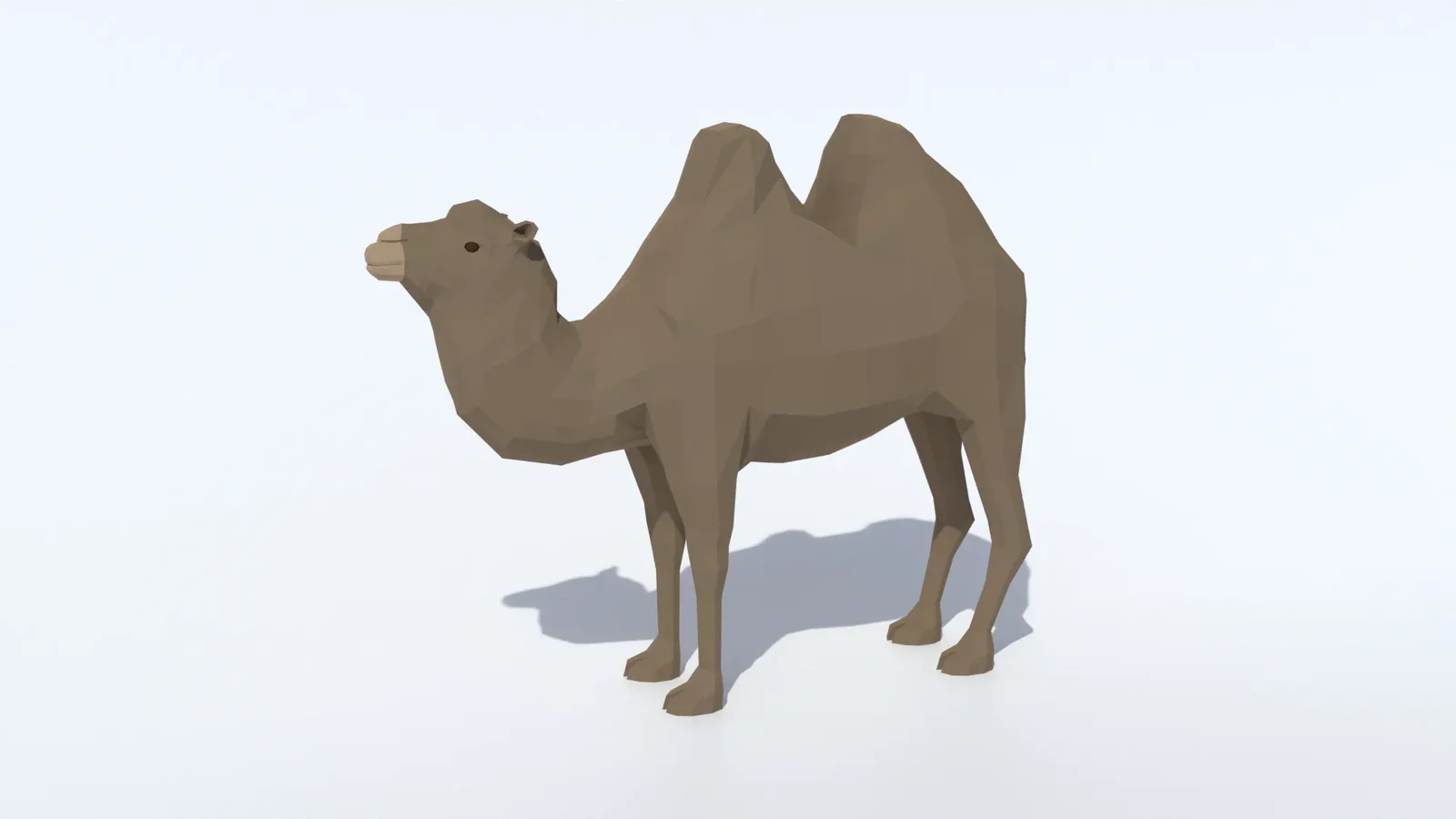 Low Poly Bactrian Camel