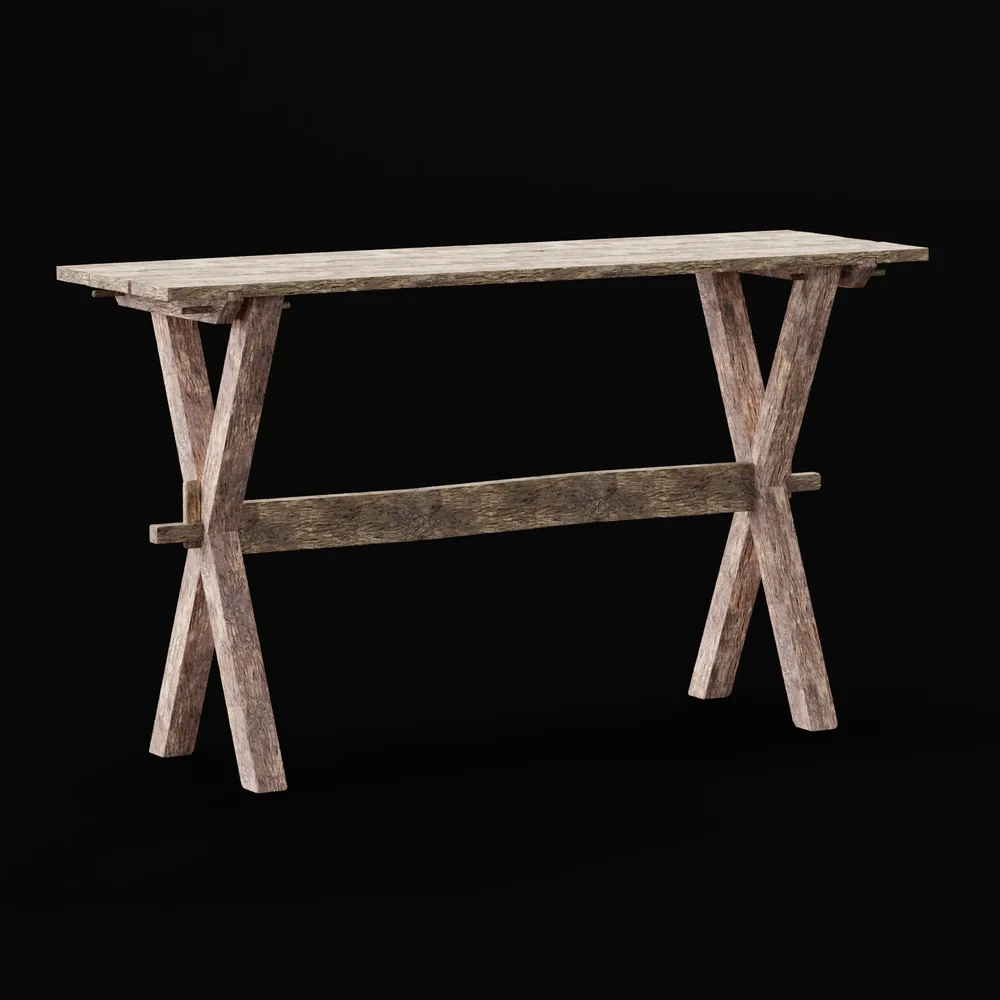 Old Wood Console Table