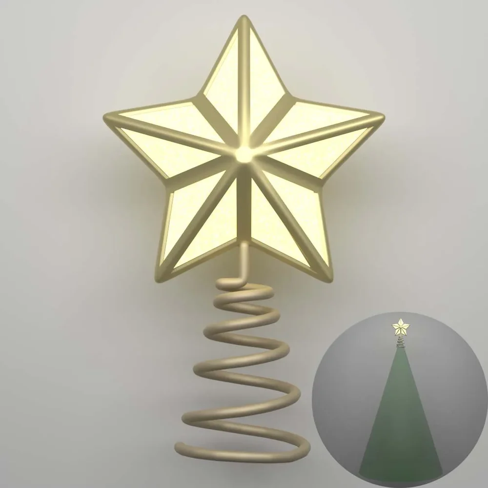 Star Christmas Tree Topper Ornament