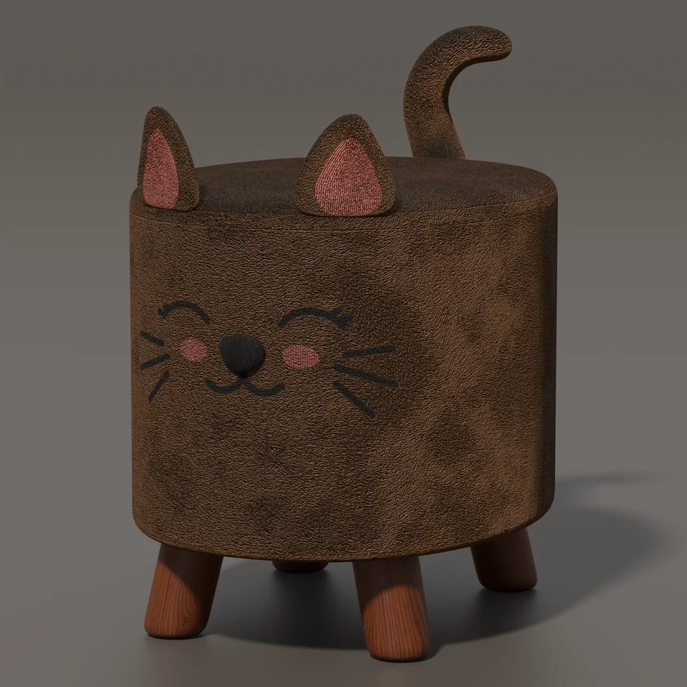 Children's Ottoman Cat