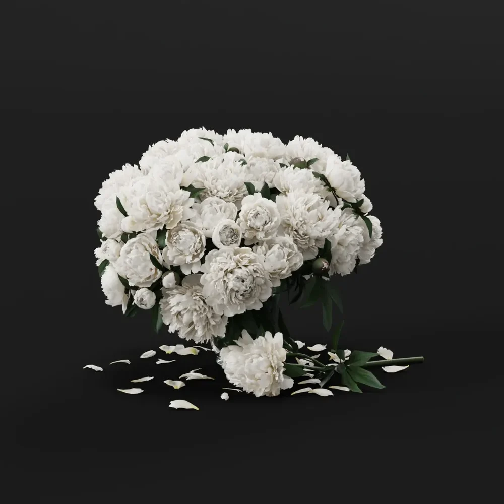 White Peony Bouquet