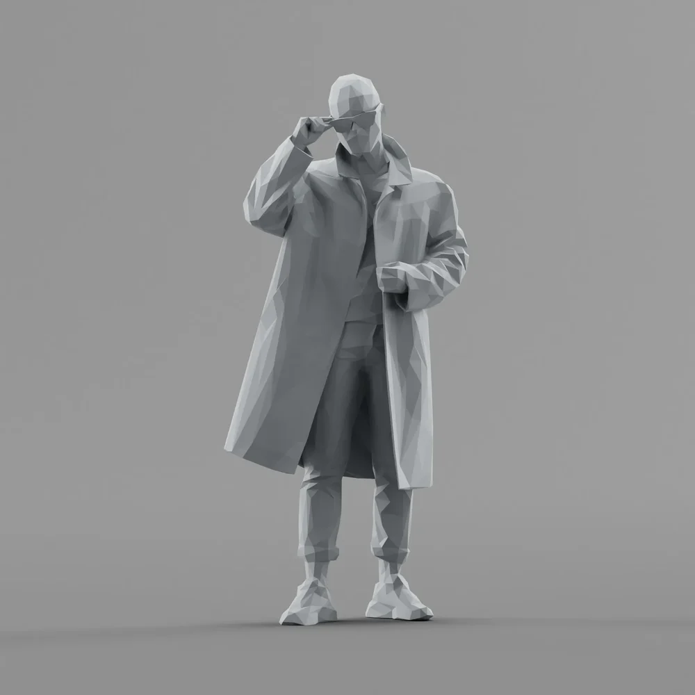 Lowpoly Male Standing