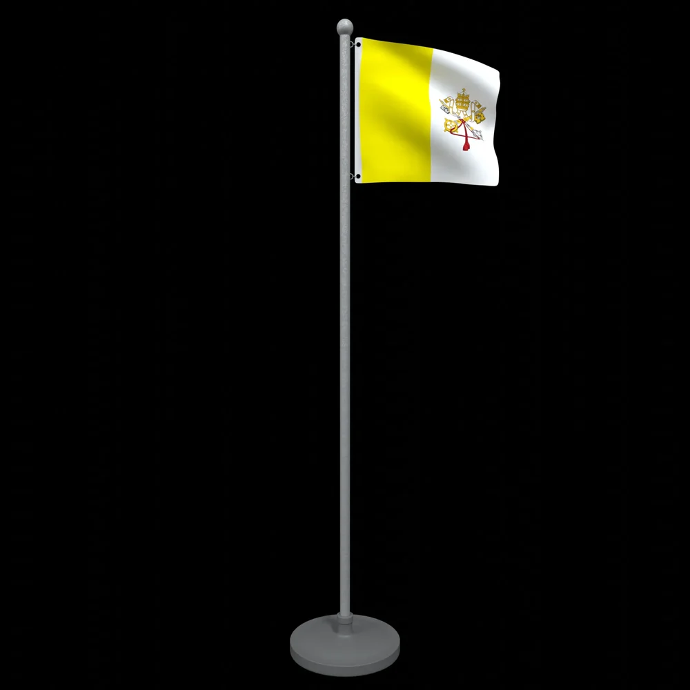 Animated Flag Of Vatican City