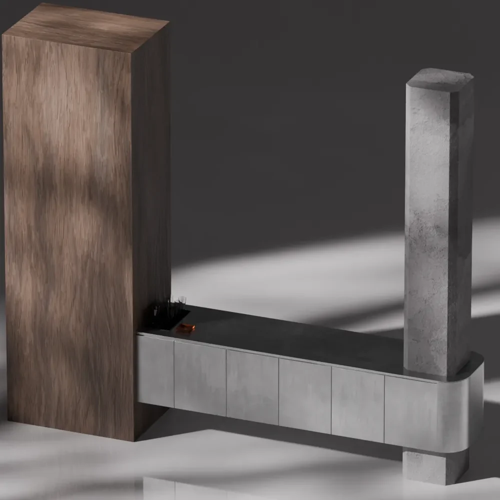 Built-In Stainless Steel Cabinet