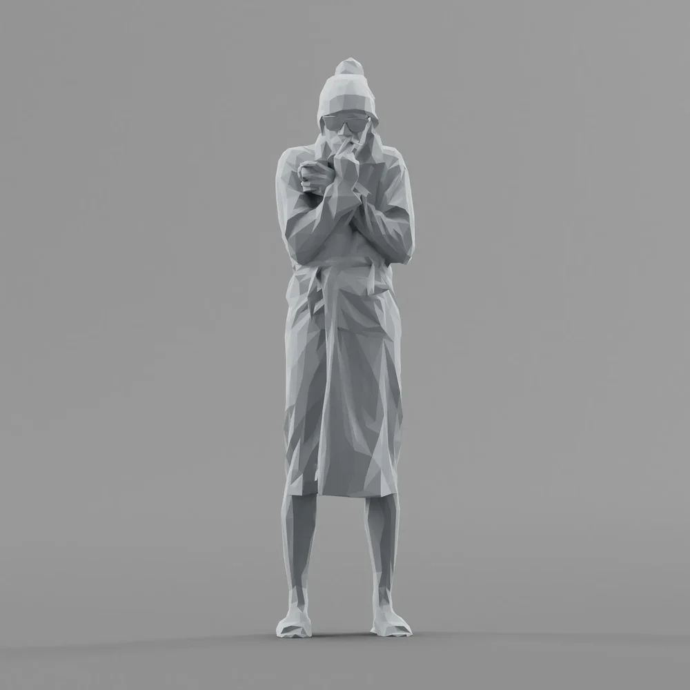 Lowpoly Male Standing