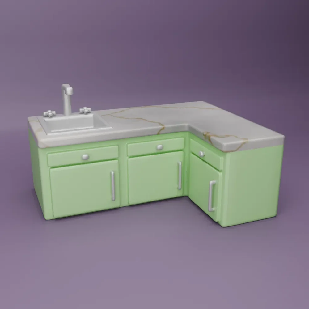 Chubby Counter & Sink