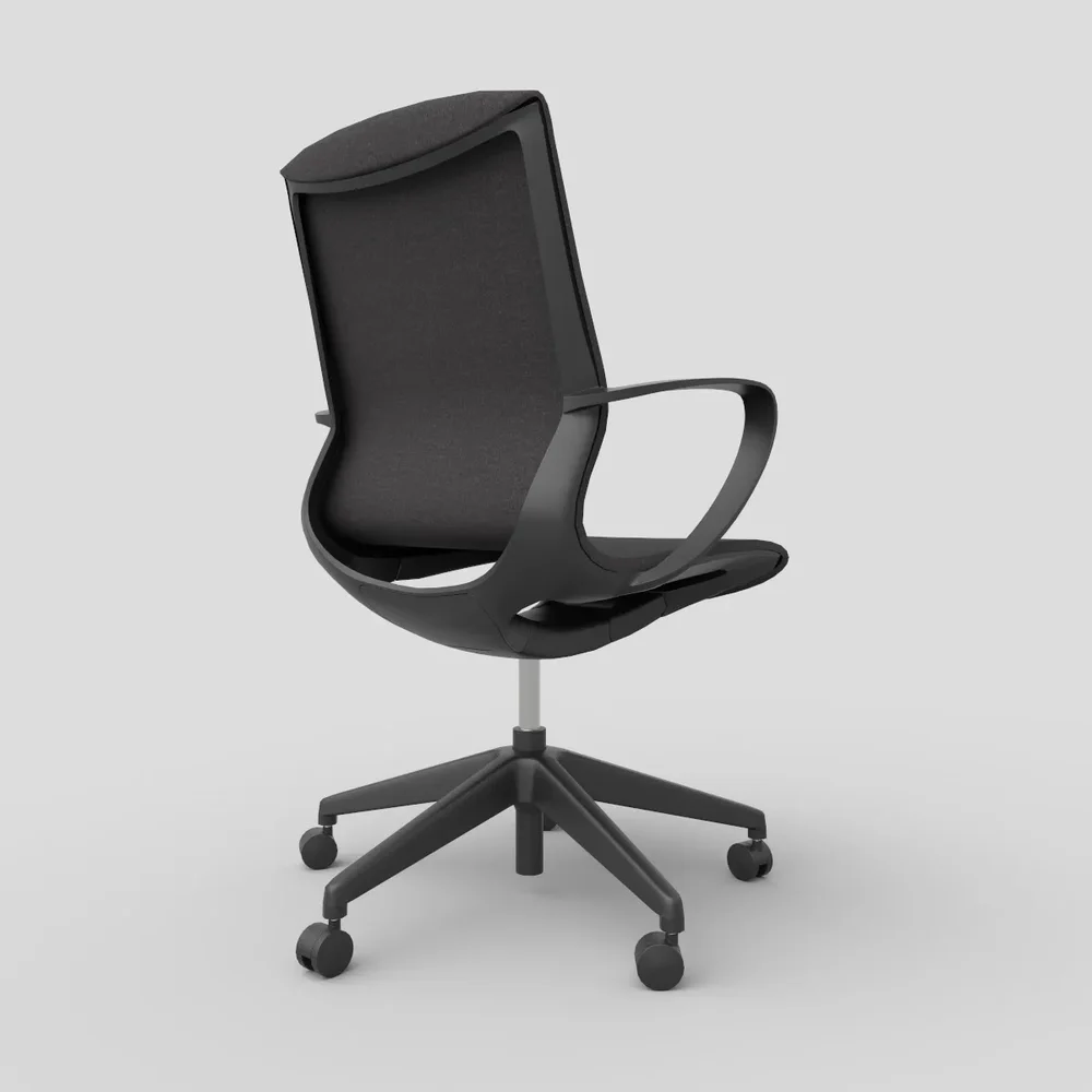 Modern Office Chair Lp Pbr4k Black-Black