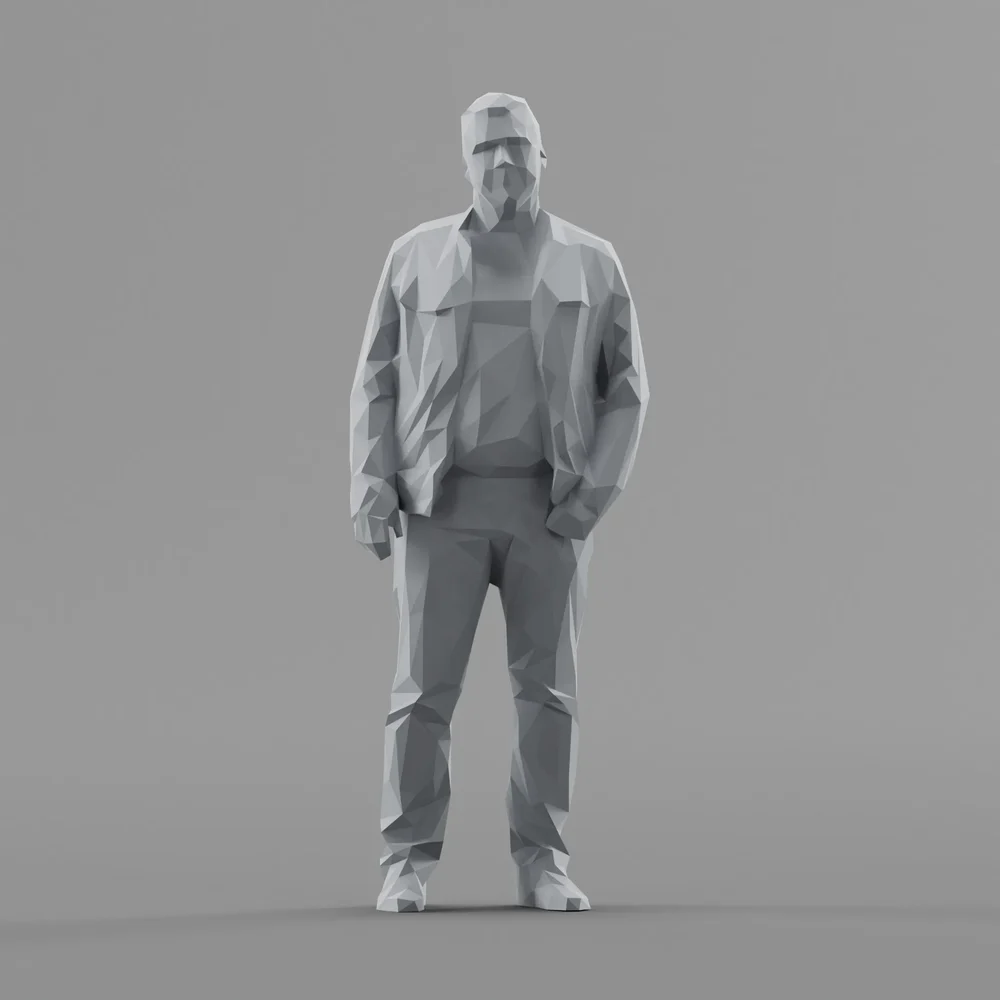 Lowpoly Male Standing