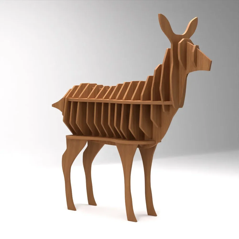 Plywood Deer Indoor Decoration
