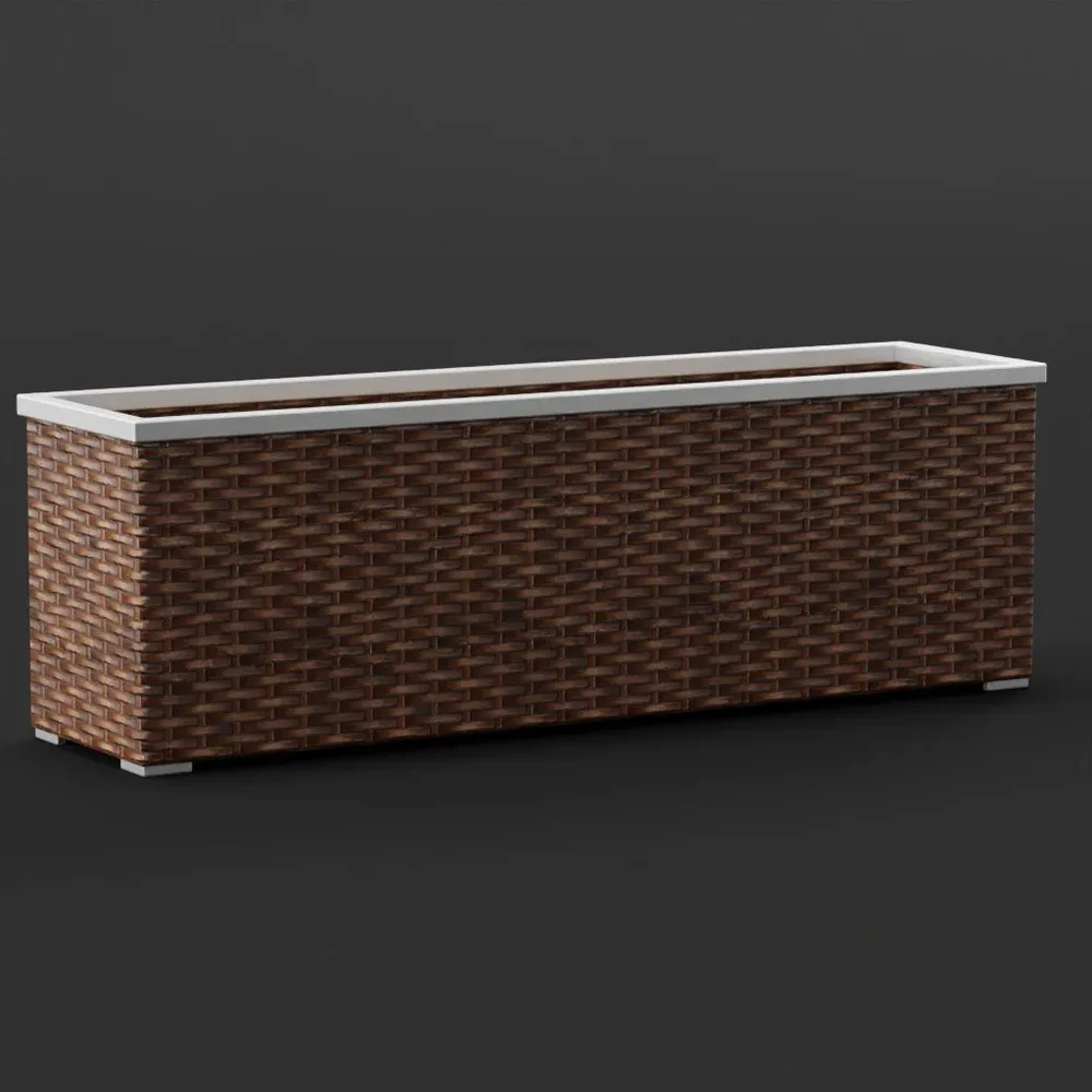 Planter, Rattan Look