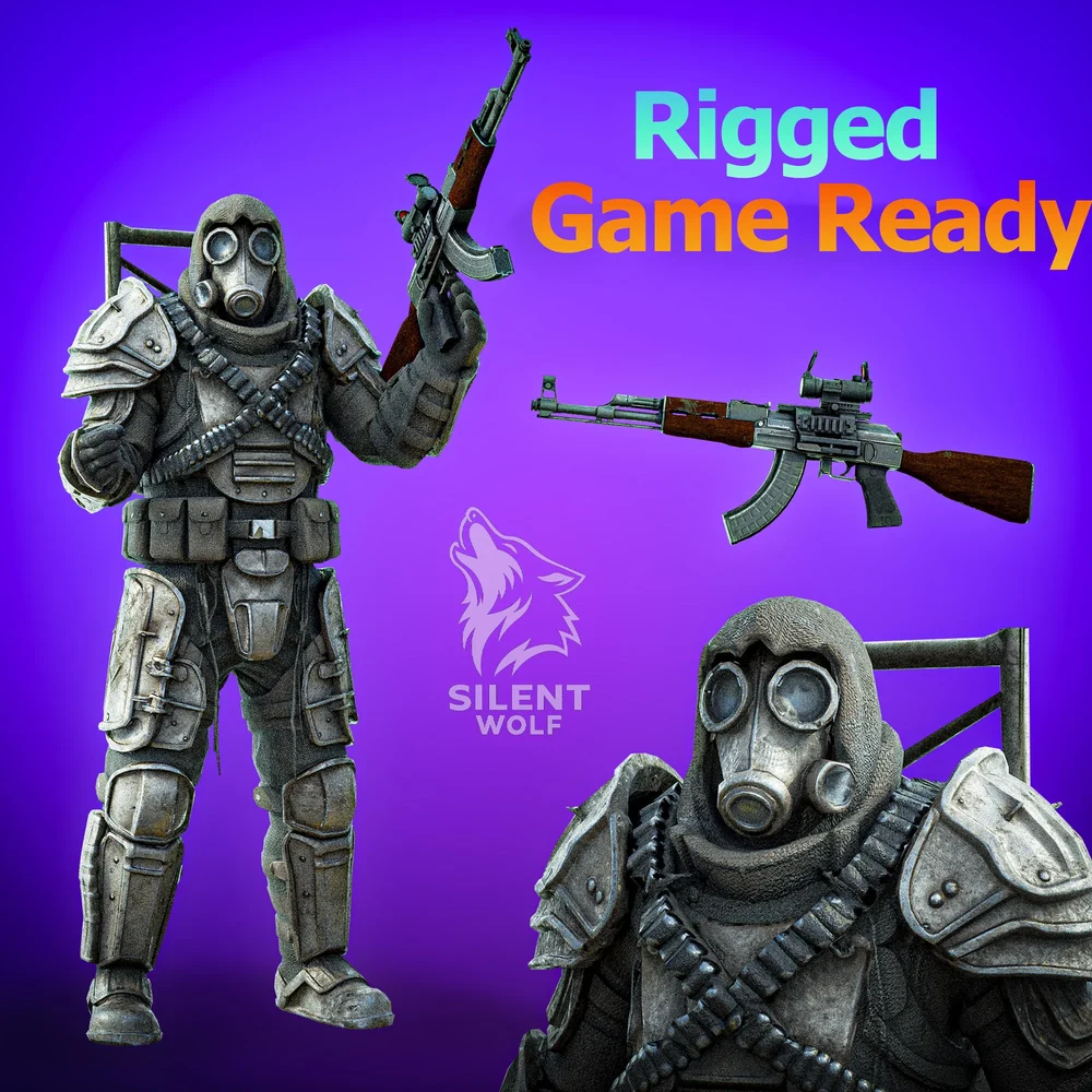 Blackout Hunter-Rigged-Animated