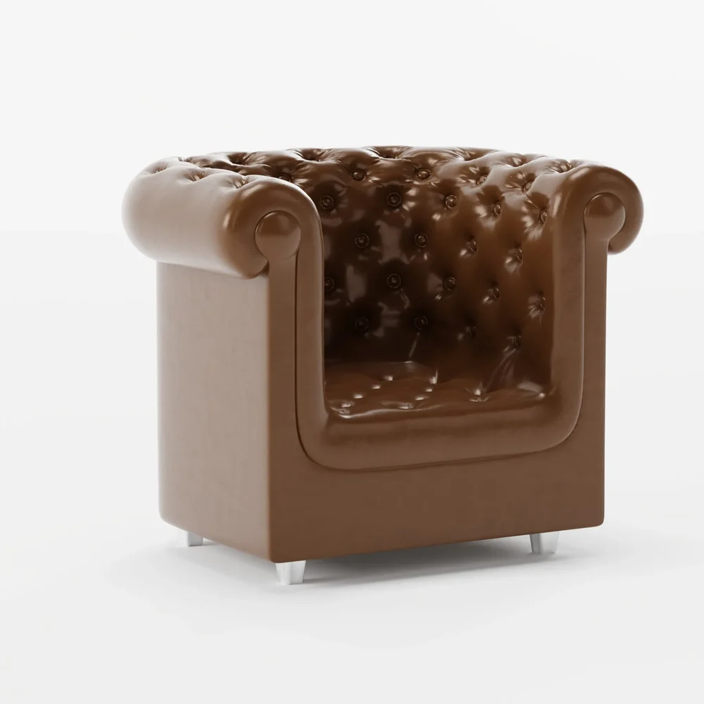 Leather Finn Club Chair