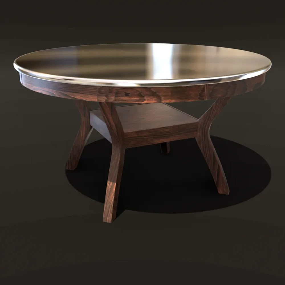 Round Large Table With Glass