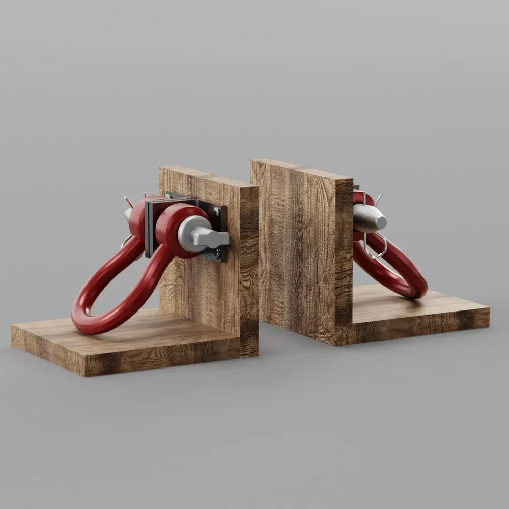 Industrial Clevis Bookends