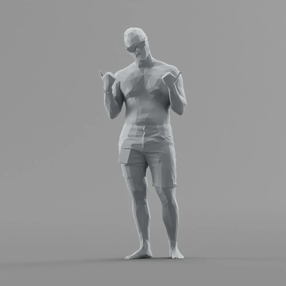 Lowpoly Male Standing