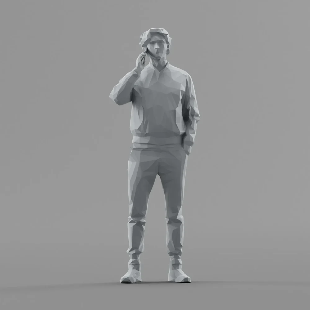 Lowpoly Male Standing