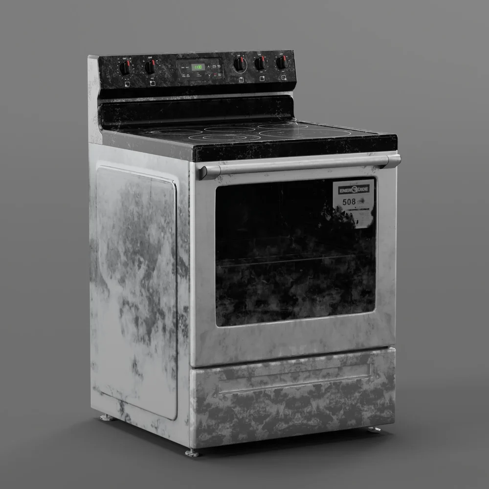 model: Glass Top Oven Ruined