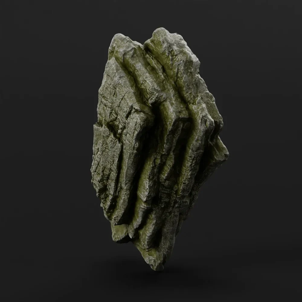 Desert Rock Tall Sharp Grey