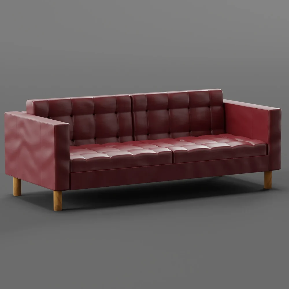 Square Leather Sofa