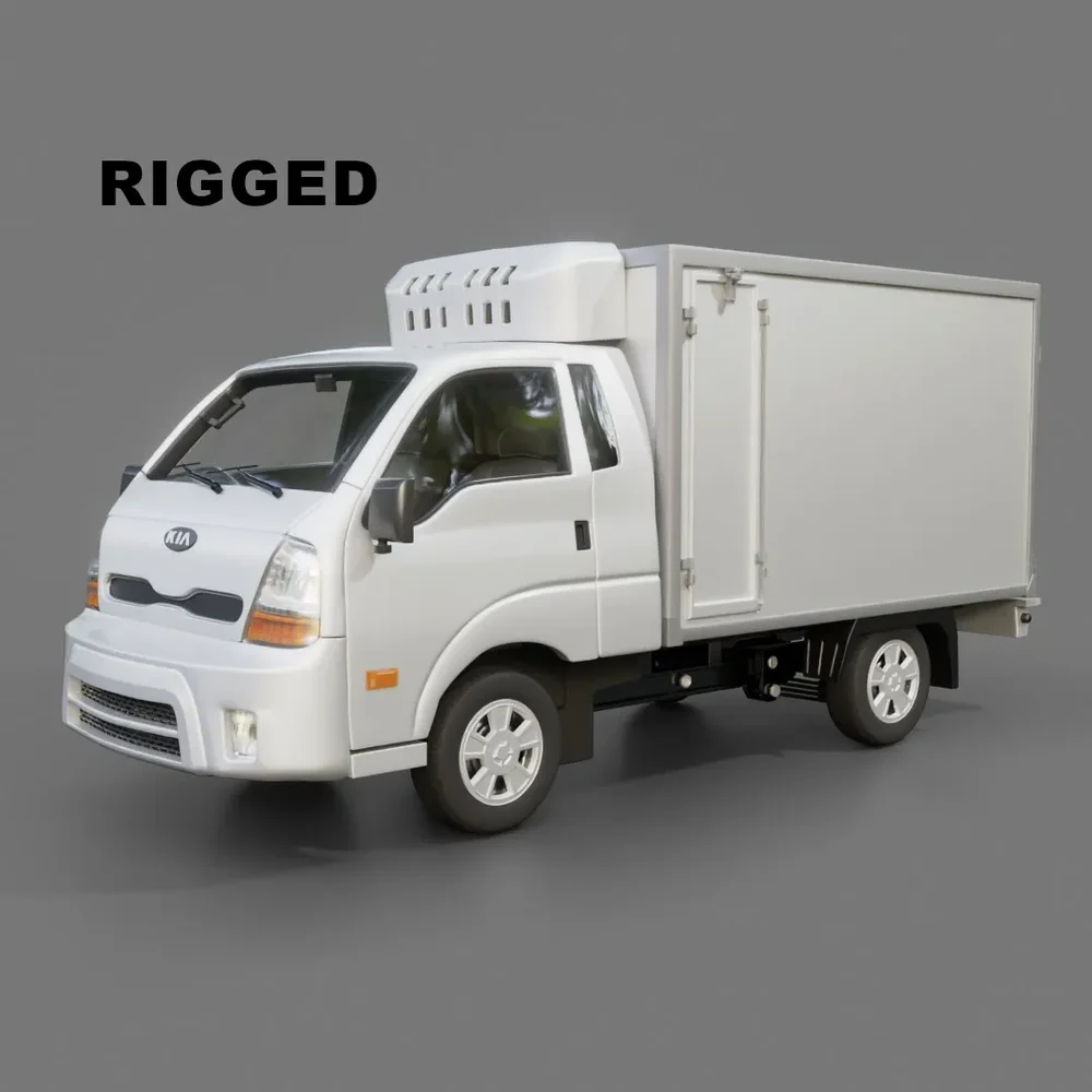 Kia Bongo Box Truck Rigged