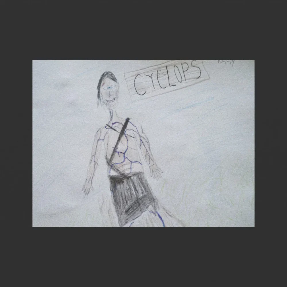 Child's Drawing On Paper 12