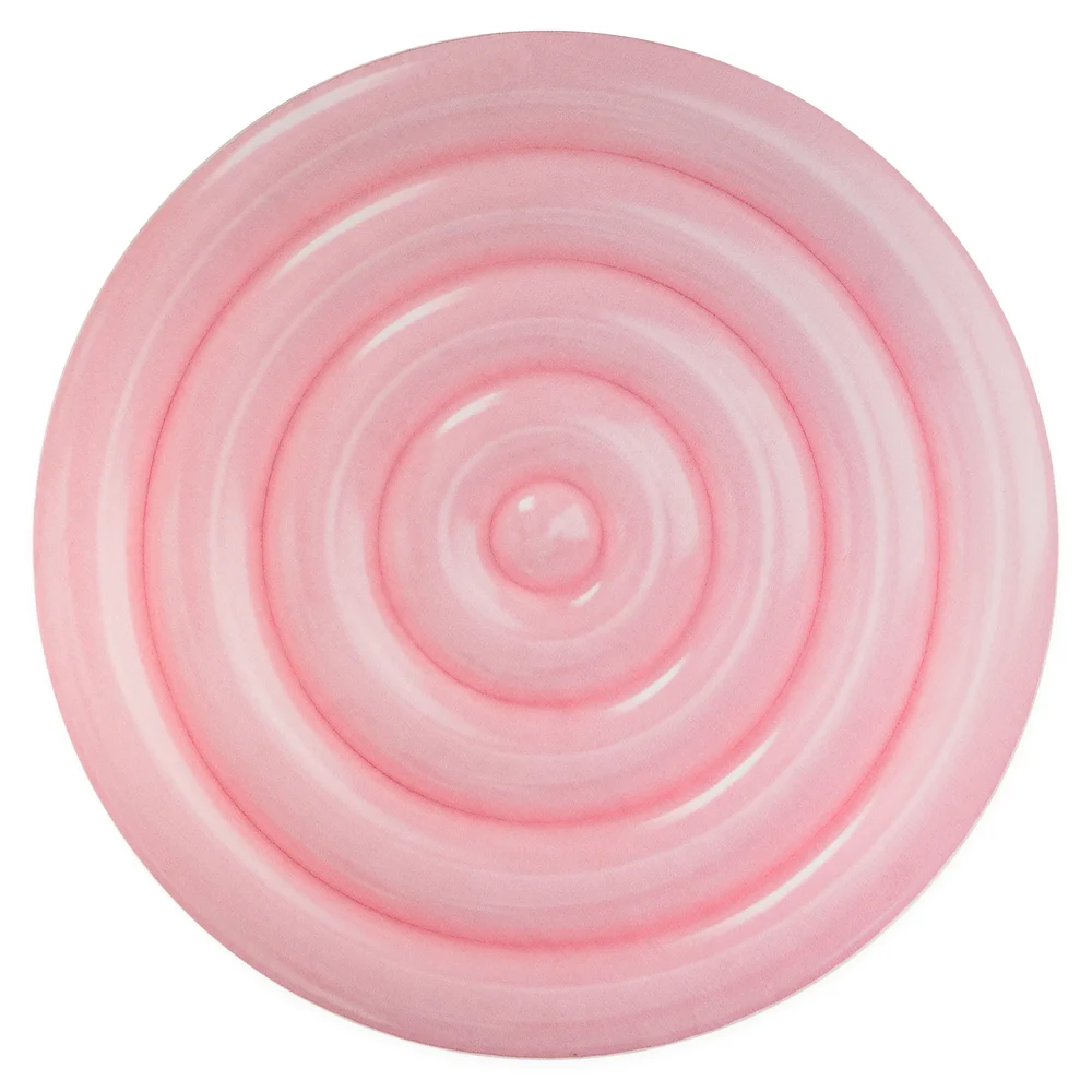 Ripple Pink Round Carpet