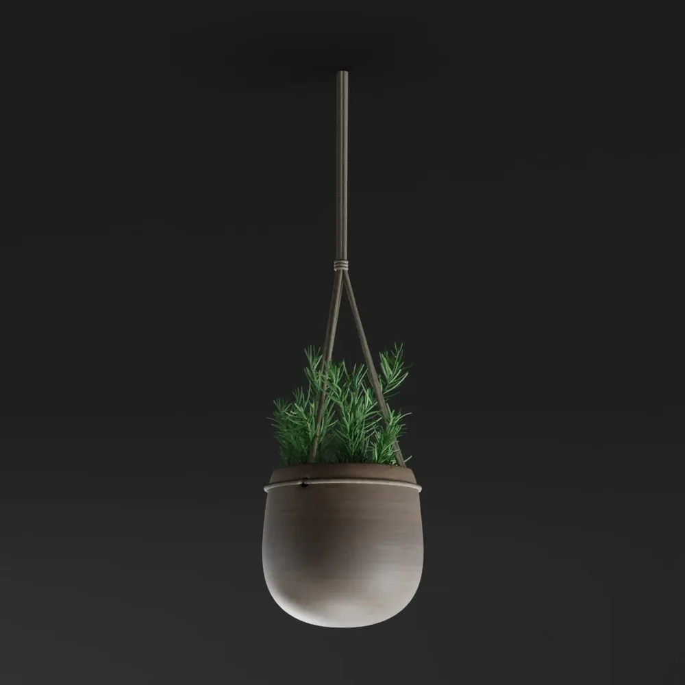 Minimal Hanging Herb Planter