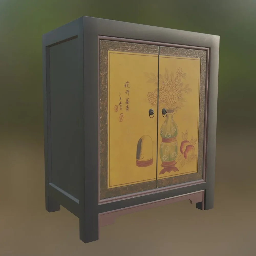Chineese Painted Cabinet