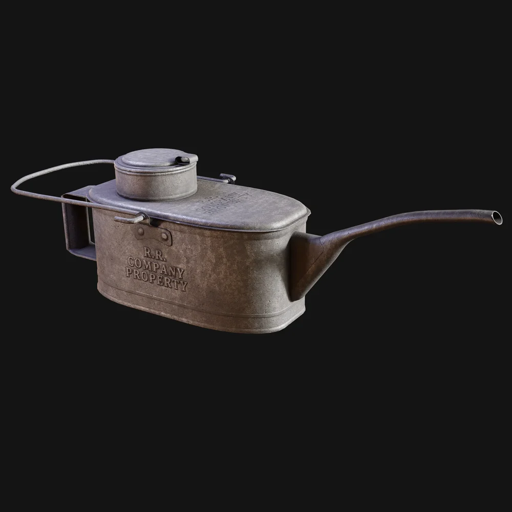 Vintage Railroad Engineer Oil Can