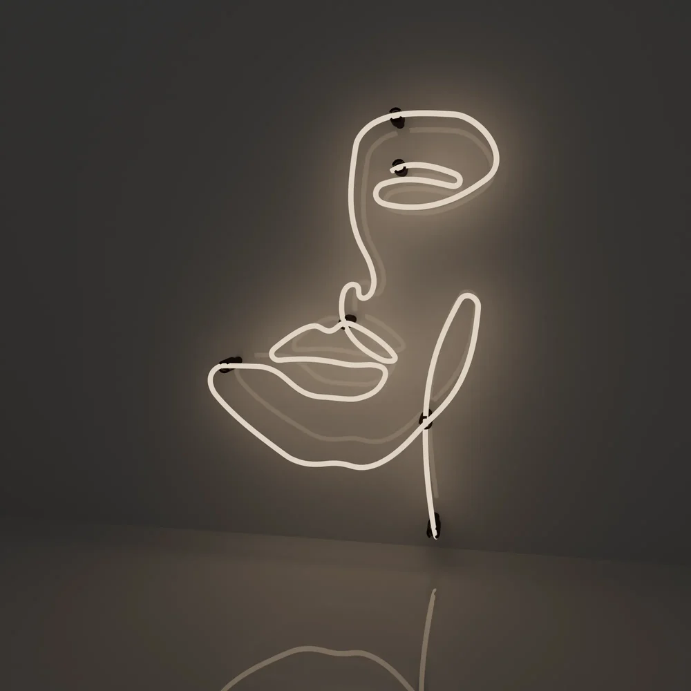 Neon Wall Light Face 01
