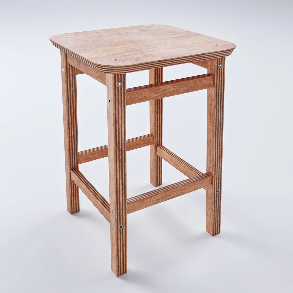 Plywood Stool
