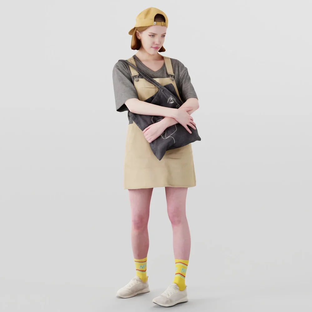 Girl In Jumpsuit-Dress