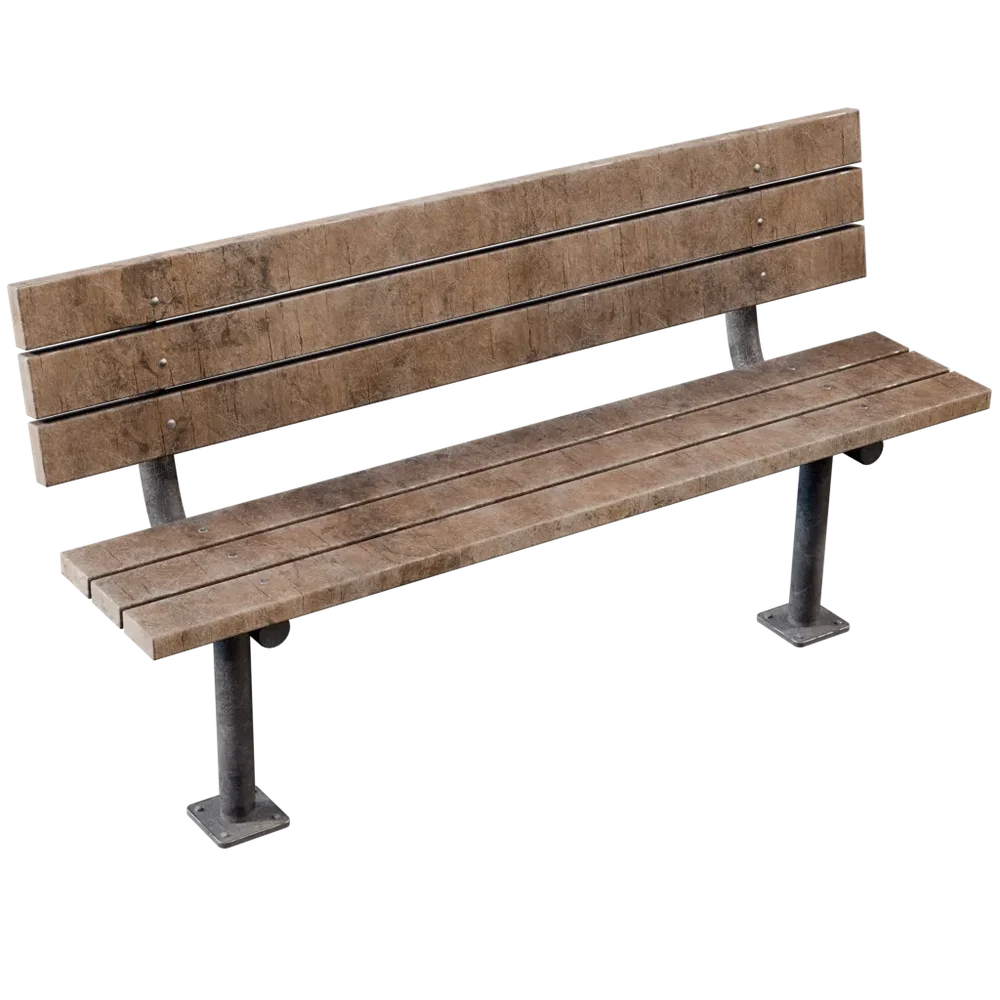 Wooden Street Bench