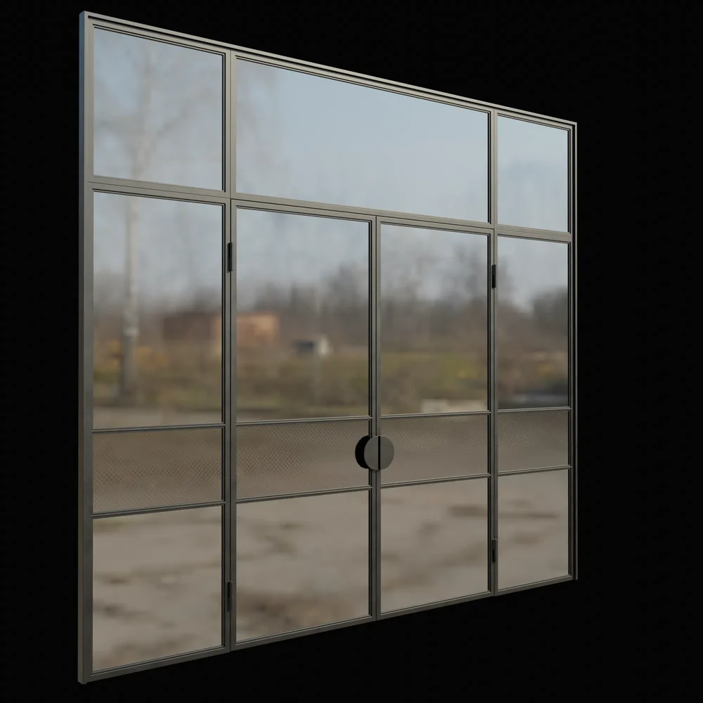 Door Glass Metal