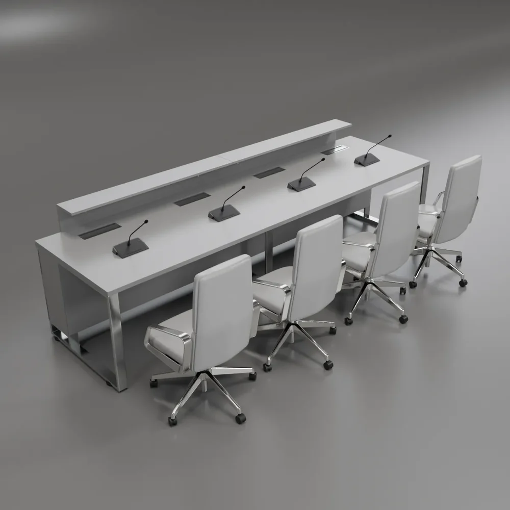 Lectern Furniture Set With Microphones